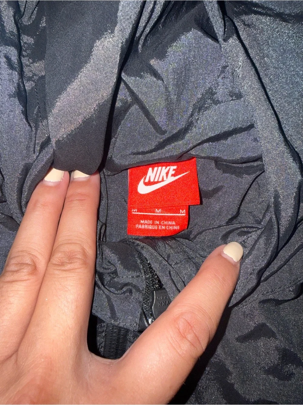 Nike Black Hooded Windbreaker Pullover